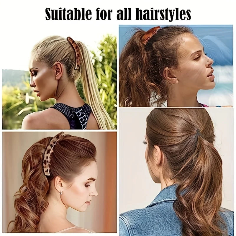 Fish Shaped Ponytail Holder, Twist Clamp Barrettes, Headbands for Women Hair Styling Accessories