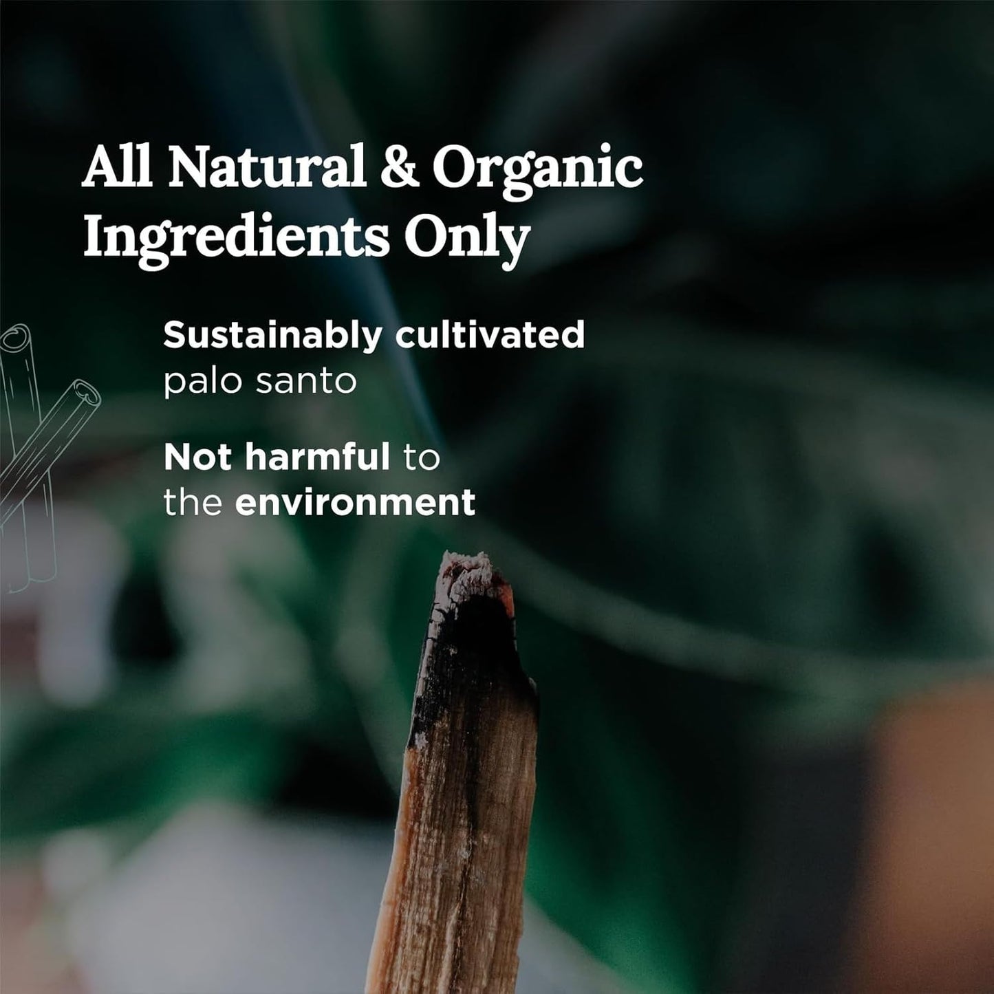 MAGNIFICENT 101 Palo Santo Candle for Smudging - 6 Oz Natural White Soy Wax - 35-Hour Burn - Smoke-Free & Petroleum-Free Aromatherapy Candle for Spiritual Decor