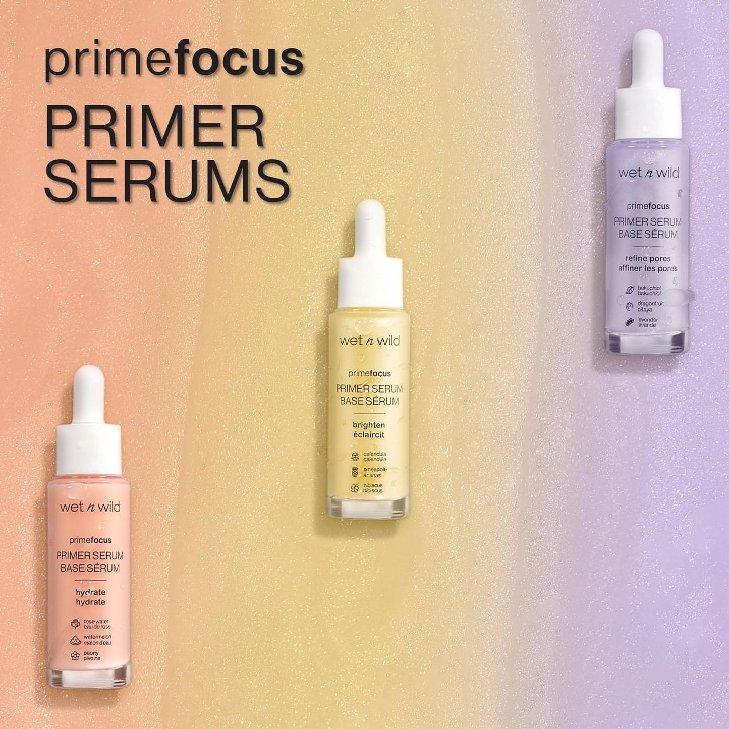 Wet N Wild Prime Focus Brightening Primer Serum Off-White Brighten, (1114618)