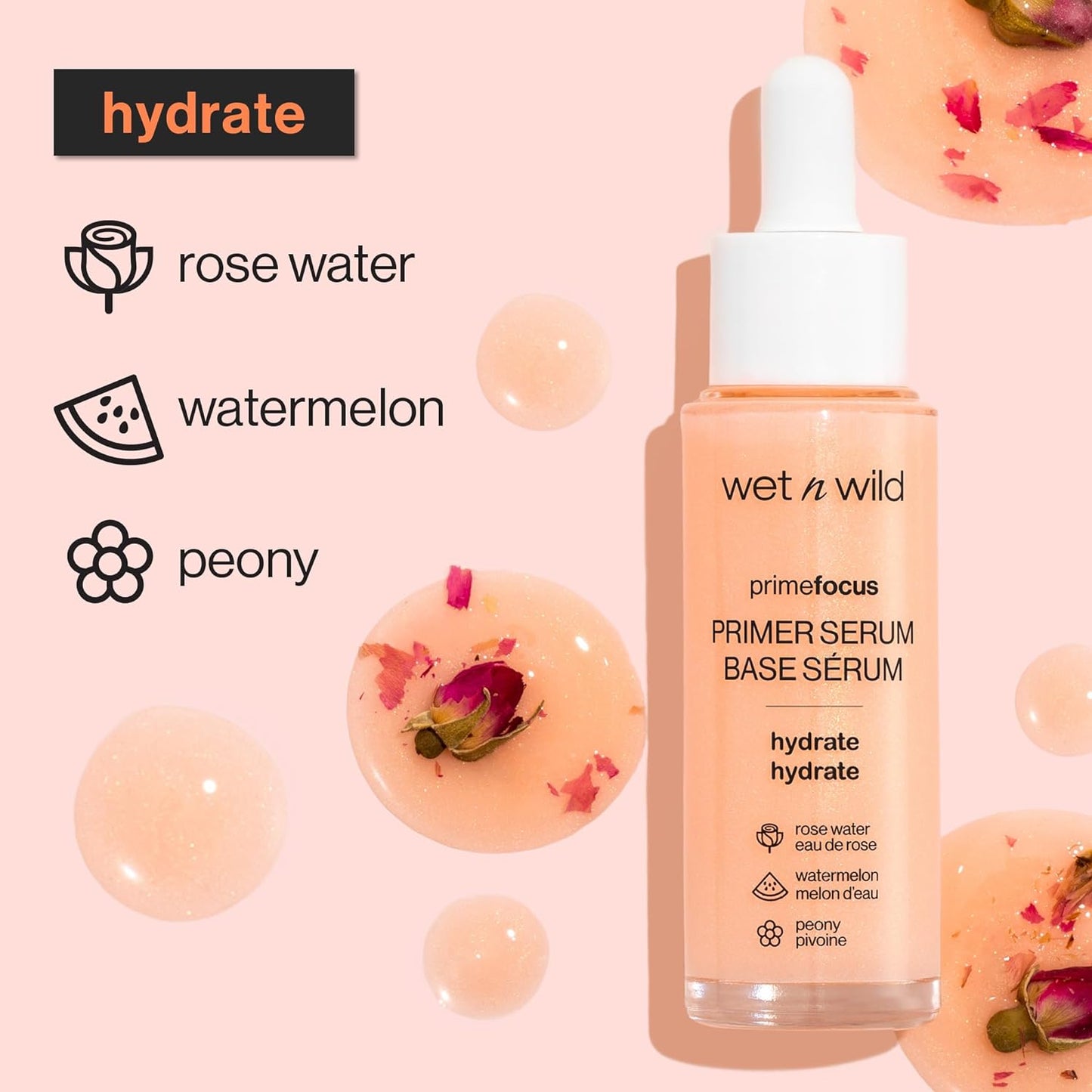 Wet N Wild Prime Focus Brightening Primer Serum Off-White Brighten, (1114618)