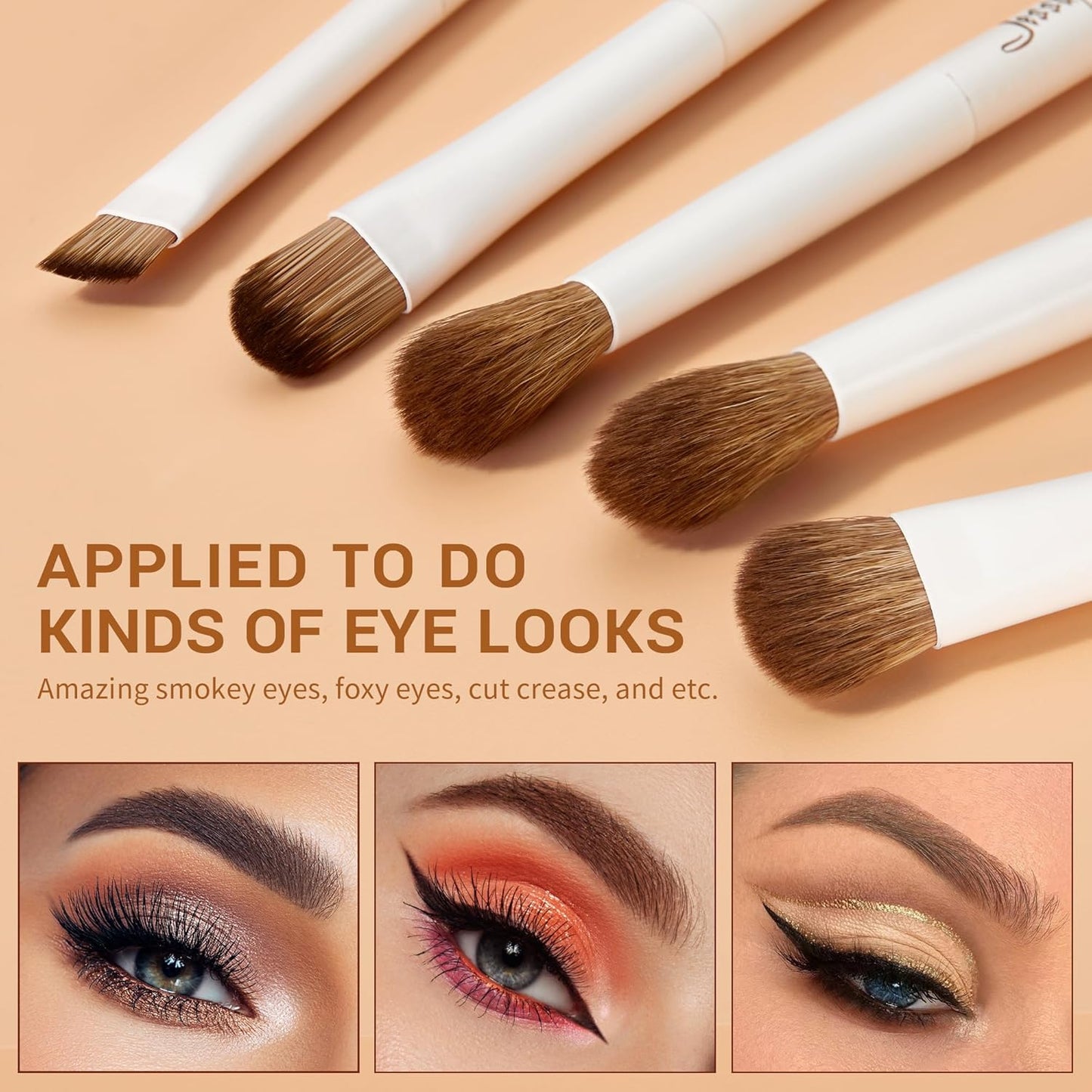Jessup Makeup Brushes 14Pcs Makeup Brush Set Premium Synthetic Powder Foundation Contour Blush Concealer Eye Shadow Blending Liner Make up Brush Kit Light Grey T329
