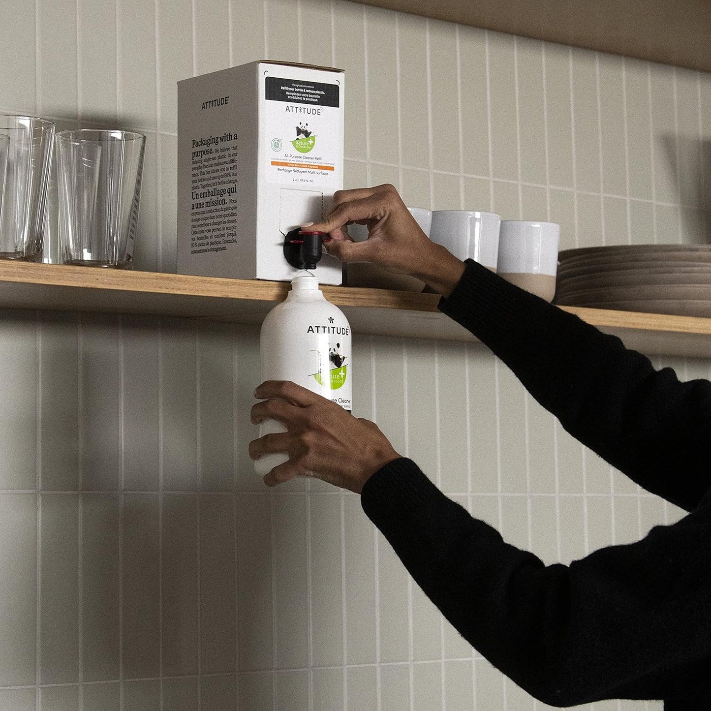 Liquid Hand Soap (Lemon Leaves) + Dishwashing Liquid (Citrus Zest) | EWG Verified, Plant-Based Bundle