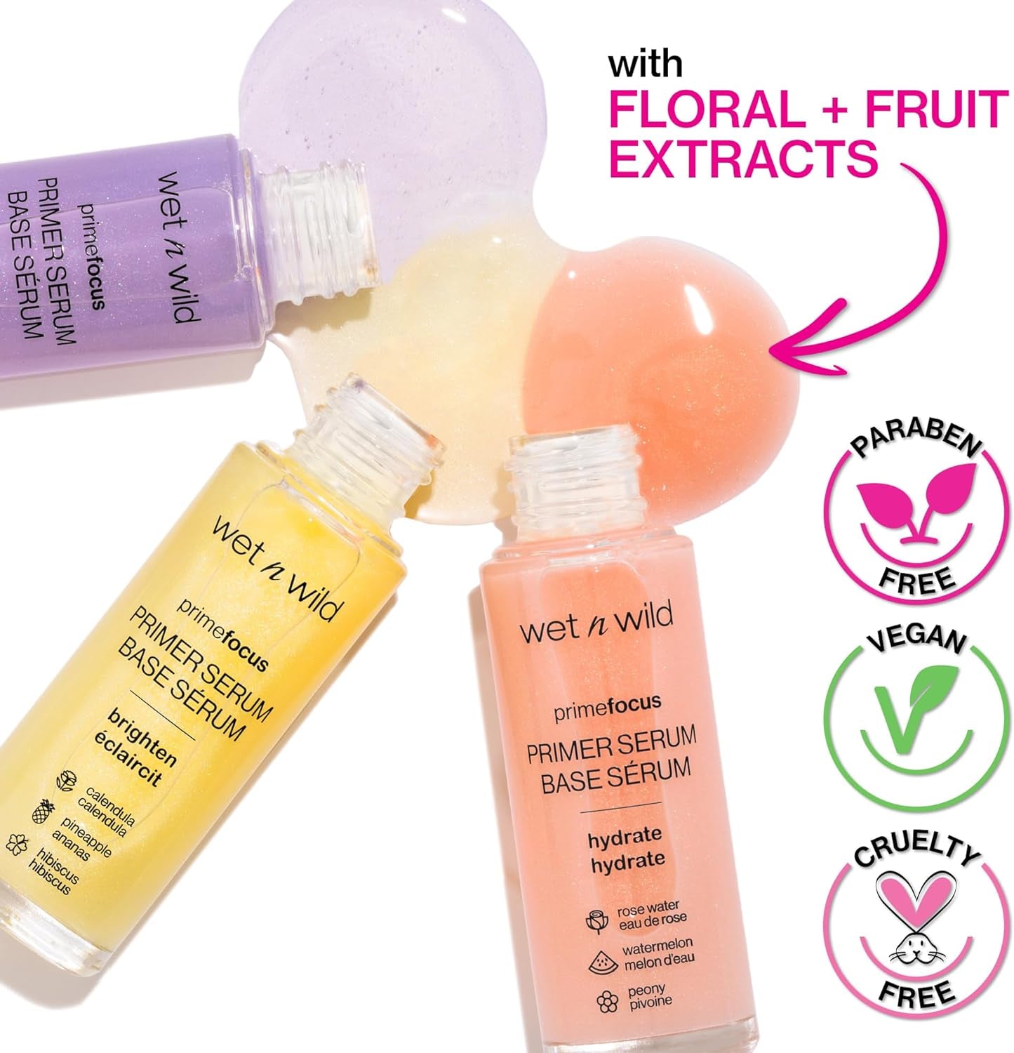 Wet N Wild Prime Focus Brightening Primer Serum Off-White Brighten, (1114618)