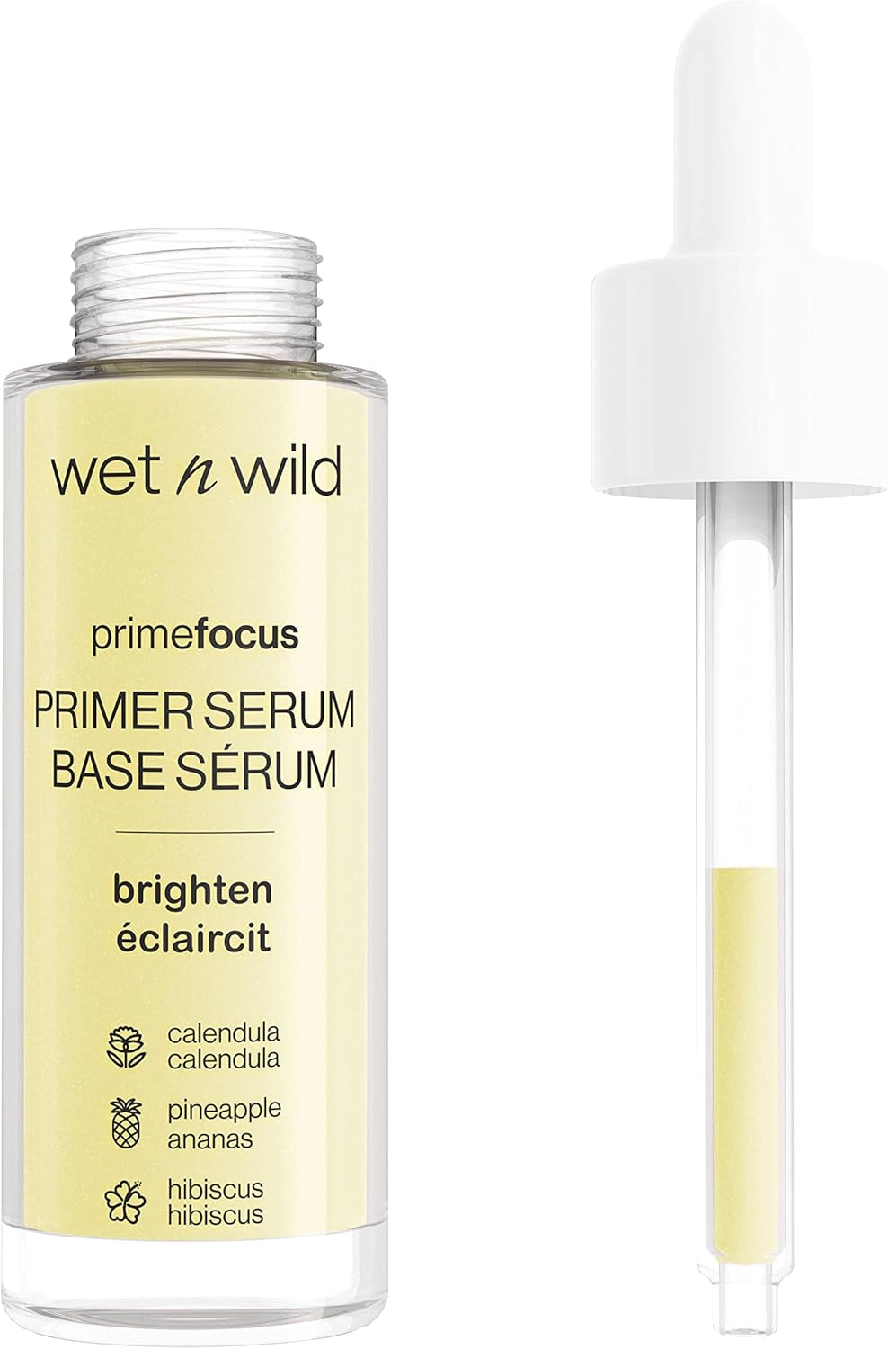 Wet N Wild Prime Focus Brightening Primer Serum Off-White Brighten, (1114618)